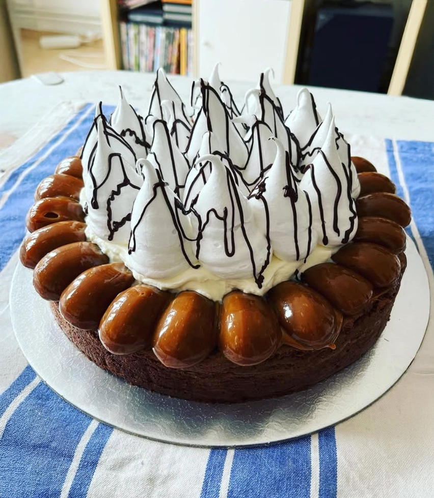 Marquise con dulce de leche